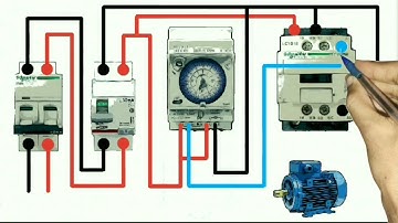 single phase motor timer connection