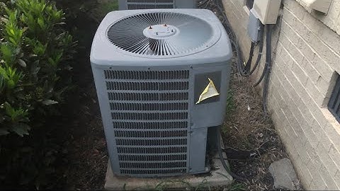 Upstairs Goodman Central A/C - Evening Startup