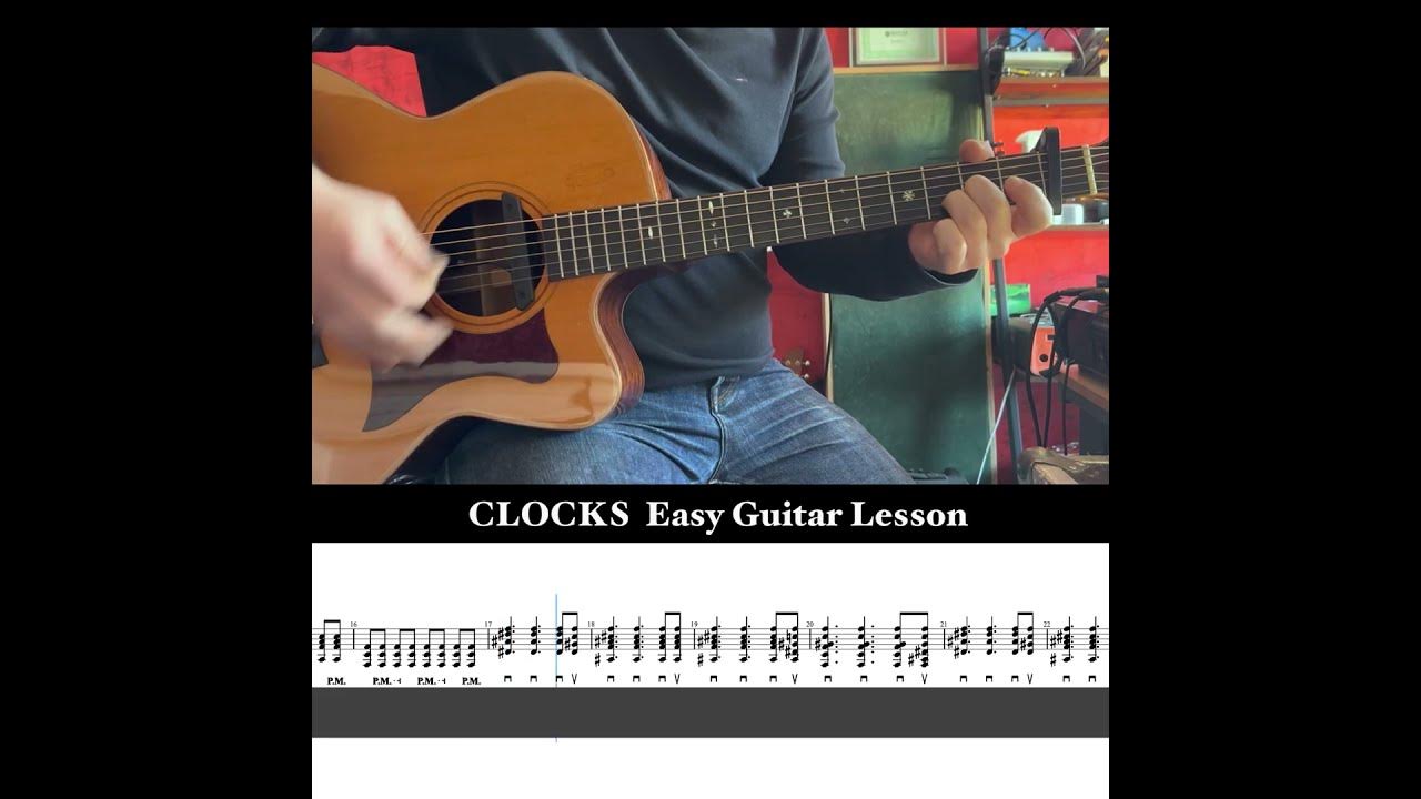 Clocks Easy Guitar Lessons analysis YouTube