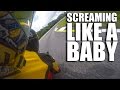 Man SCREAMS Like A Baby On Motorcycle