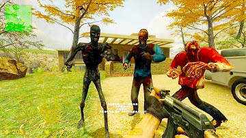 Counter Strike Source - Zombie Horde Mod online gameplay on Park House map