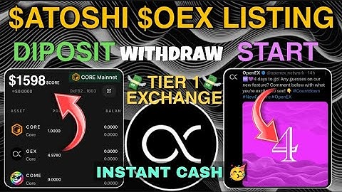 OEX Tier 1 Exchange Instant Cash 💸 Satoshi new update | Openex withdrawal process | Price news today