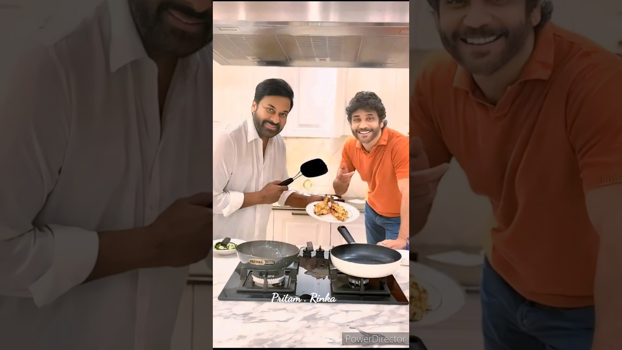 Chiranjeevi 💕🥰and Nagarjuna its Cooking Time 