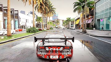 GTA 5 - 8k Resolution Rain Enhancement Script - NEW 2021 Ray Tracing  RTX 3090 Graphics Mod!