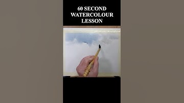 GHOST WASH TECHNIQUE - 60 SECOND WATERCOLOUR LESSON
