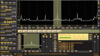 Flight information of Solomon Airlines at 9545kHz SIBC. Received in JAPAN