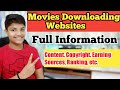Movies Downloading Website Full Information  Content Earning Sources Copyright Hosting etc.