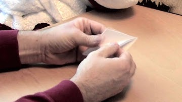 How to make a six-sided snowflake