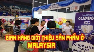 Gian hàng giới thiệu sản phẩm tã ,bỉm Velona Cuddles tại Malaysia