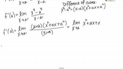 The derivative of x cubed, using the limit definition