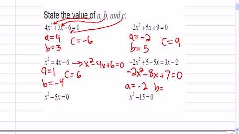 Mr Joyce Math 11 Quadratic Formula I
