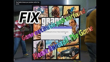 GTA5 Fix Game Exceutable Path not Found Re install Game