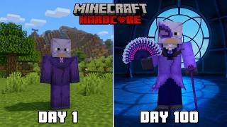 I Survived 100 Days as SHADOW MOTH in Hardcore Minecraft