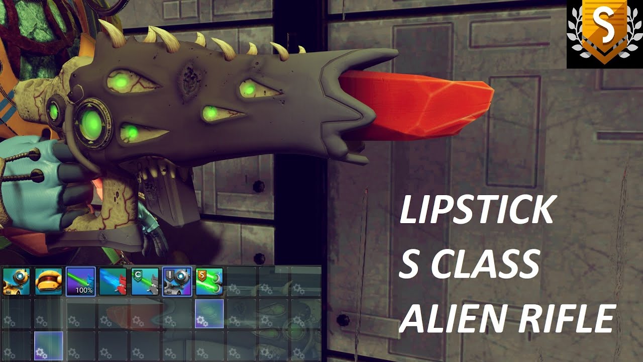 Nms Alien Rifles No Man's Sky - Red Lipstick S Class Brown Alien Rifle Multitool - YouTube