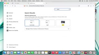 How to Enable Dark Mode in Firefox (MacBook) screenshot 1