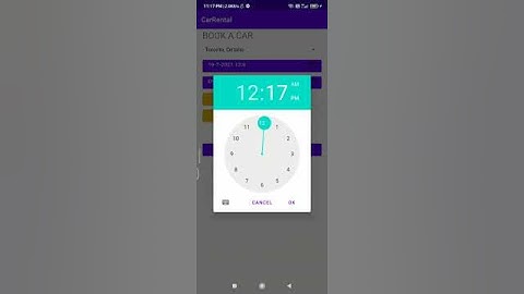Car Rental android application