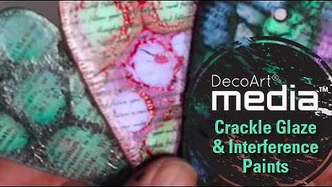 Mixed Media Backgrounds with Interference and Crackle Glaze