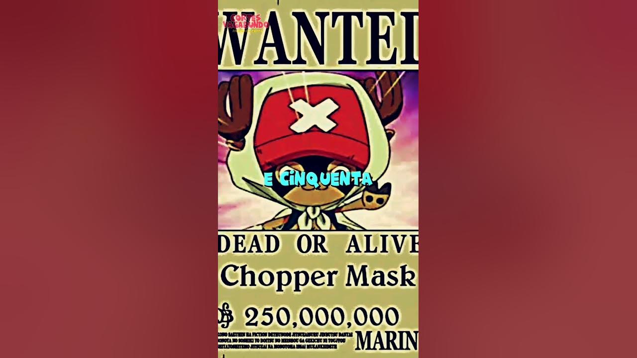 CHOPPER RECOMPENSA DE 250 MIL BERRIES #shorts #onepiece #anime