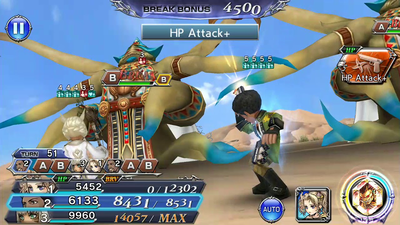 DFFOO - Thancred Lost Chapter Level 100 stage 52k score