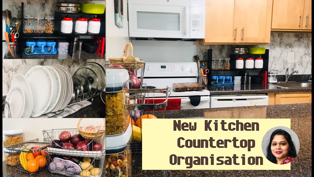 Small Kitchen Countertop Organisation|Small Kitchen Countertop