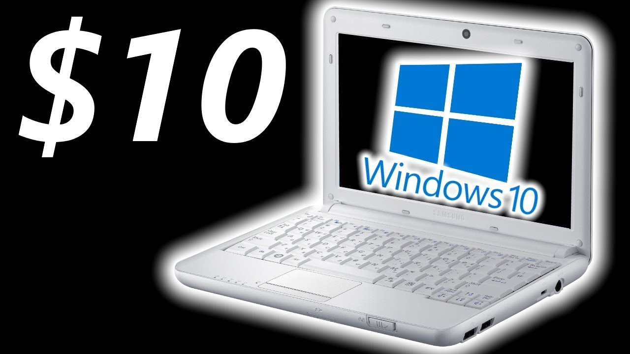 Windows 10 on $10 netbook - YouTube