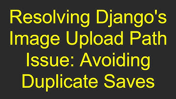 Resolving Django