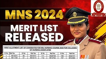 Final merit list of mns 2024 released|final merit list of mns 2024 |mns 2024 final result|mns update