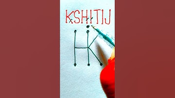 kshitij name ka logo//kshitij logo design// kshitij logo/ #shortsfeed #youtubeshorts #trendingshorts