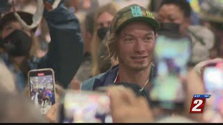 Olympian David Wise Returns Home With Silver Medal