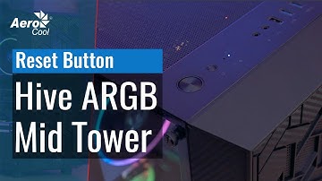 AeroCool Hive RGB Mid Tower Case - How to Control the RGB Lighting with the PC LED/Reset Button