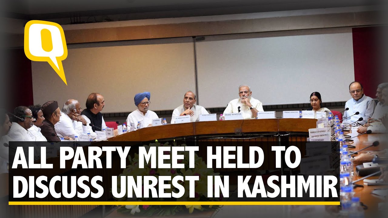The Quint: PM Modi Chairs an All-Party Meet to Discuss Kashmir Unrest