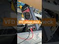 VFD voltage check