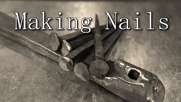 Hand forging Nails isn