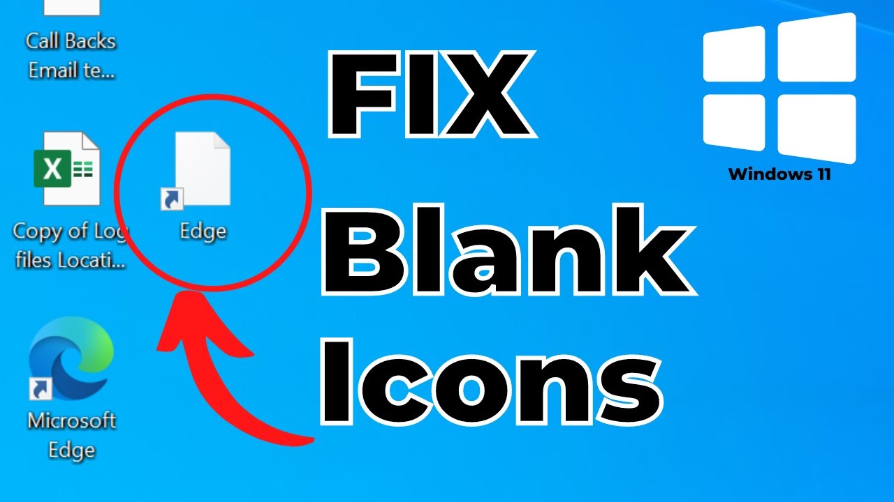 How To Fix Blank White Desktop Shortcut Icons In Windows 11 10 Easy