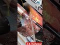 filter dryer brazing on condenser pipe #refrigeration #refrigerator #acrepair #brazing #welding#ac