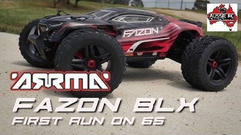 ARRMA FAZON 6S BLX First Run on 6S with 17T Pinion
