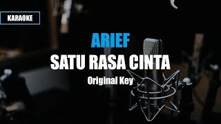 Karaoke Satu Rasa Cinta - Arief