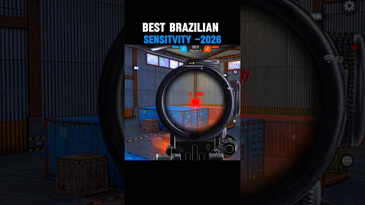 🔫 Brazilian Pro Headshot Sensitivity Settings in Free Fire 2026 🇧🇷🔥 | Auto Headshot Like a Legend!