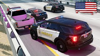 American Police Chases #18  BeamNG drive