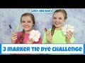 3 Marker Tie Dye Challenge ~ DIY Fun Shirts ~ Jacy and Kacy