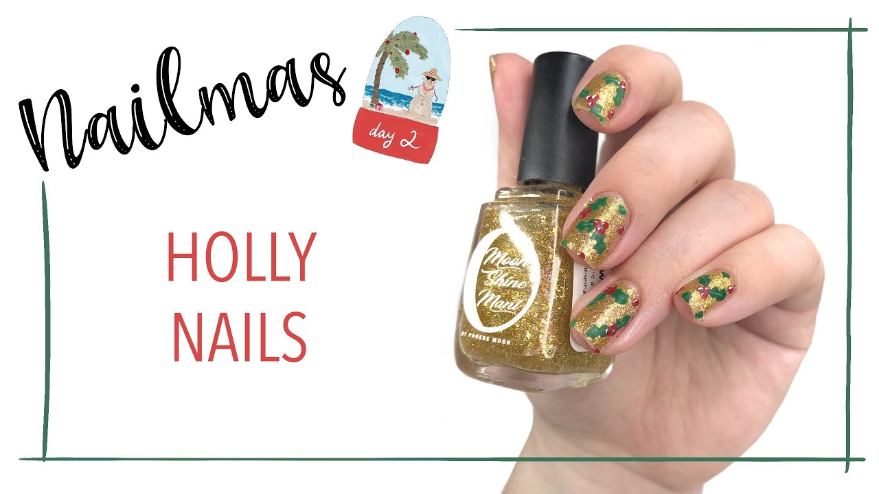 Quick and Easy Holly Nail Art - wide 10