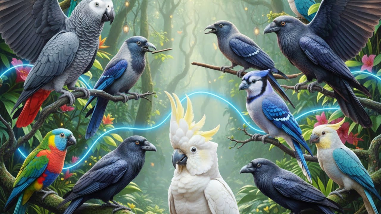 🧠 World's Most Intelligent Birds 🦜 Genius in the Sky! (4K)