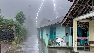 Download Lagu Heavy rain in beautiful village life||very relaxing and sleeping MP3