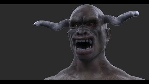 Sculpting, Painting and Rendering a Creature Bust.
