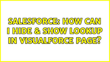 Salesforce: How can I hide & show Lookup in Visualforce Page?