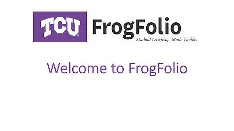 Welcome to FrogFolio (New!)