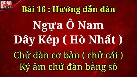 Bài 16 : Hướng Dẫn Đàn Ngựa Ô Nam - Dây Kép || Chử Đàn Cơ Bản || HUỲNH - PHƯƠNG CHANNEL #16