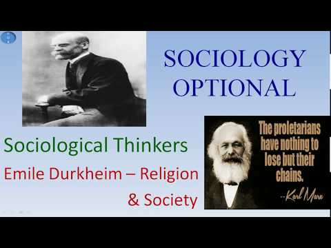 Emile Durkheim Theory of Religion and Society Sociology Optional UPSC ...