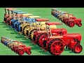 Tractor Washing Colors -  Mini PORSCHE VS MASSEY FERGUSON Tractor | Farming Simulator 22