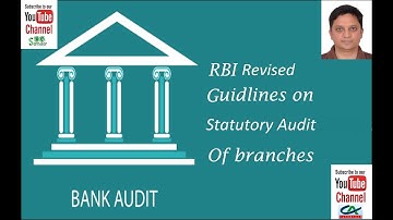 Bank Branch Audit Revised Guidelines by RBI | Bank Branch Statutory Audit